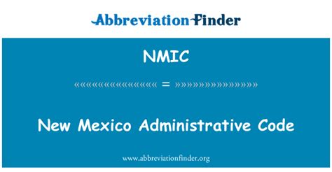 New mexico administrative code - New Mexico Administrative Code The New Mexico Administrative Code (NMAC) is the oﬃ cial compilation of current rules ﬁ led by state agencies. See, Section 14-4-7.2 NMSA 1978. History of NMAC Updates, published in the New Mexico Register Volume XXXII (2021), for all actions added to website as of February 9, 2021